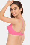 Tweens Double Layered Non-Wired Full Coverage T-Shirt Bra - Baby Pink — thumbnail 4